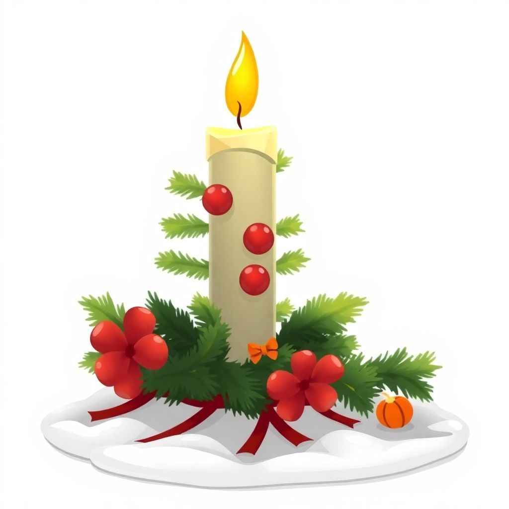 The Magical Christmas Candle's Glow