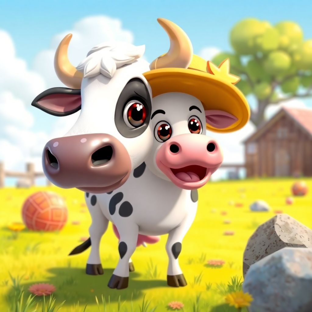 Lucky Little Cow's Moonlit Adventure