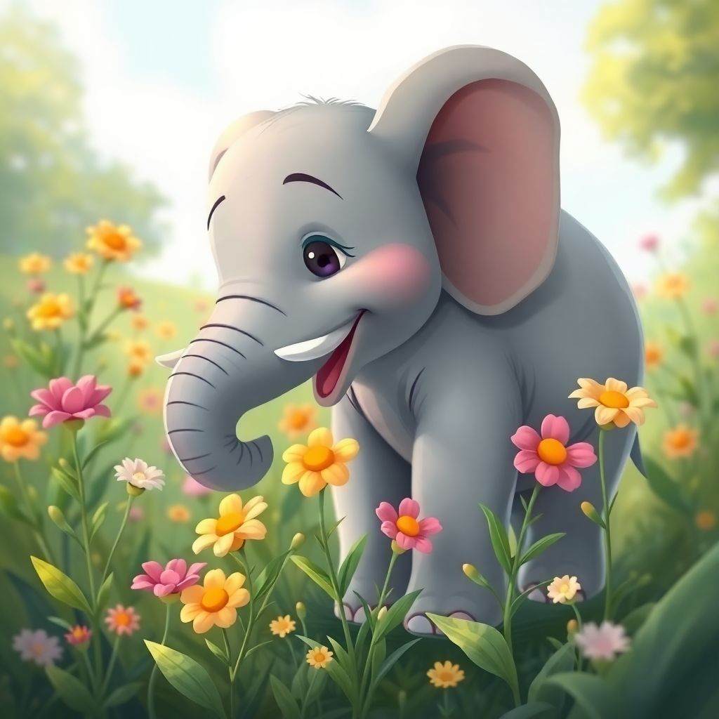 Ellie the Elephant and the Flower Adventure